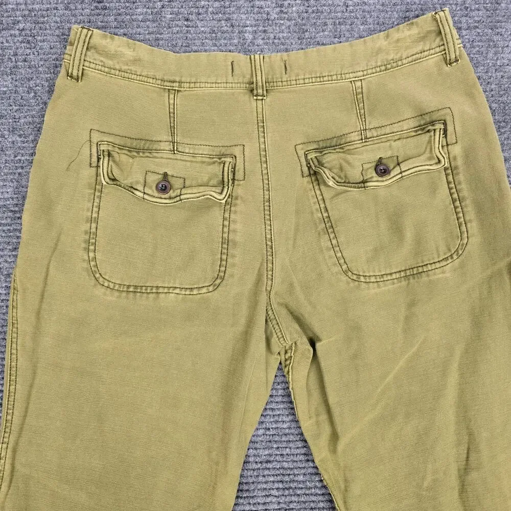Free People High Rise Utility Boyfriend Pants Womens 29 31x28 Moss Green